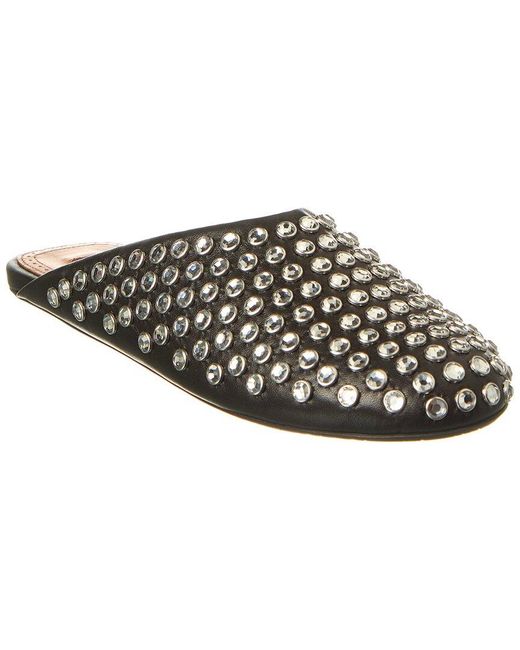 Alaïa Black Alaïa Studded Leather Mule