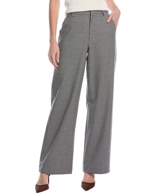 Rag & Bone Gray Andi Full-Length Wool-Blend Trouser