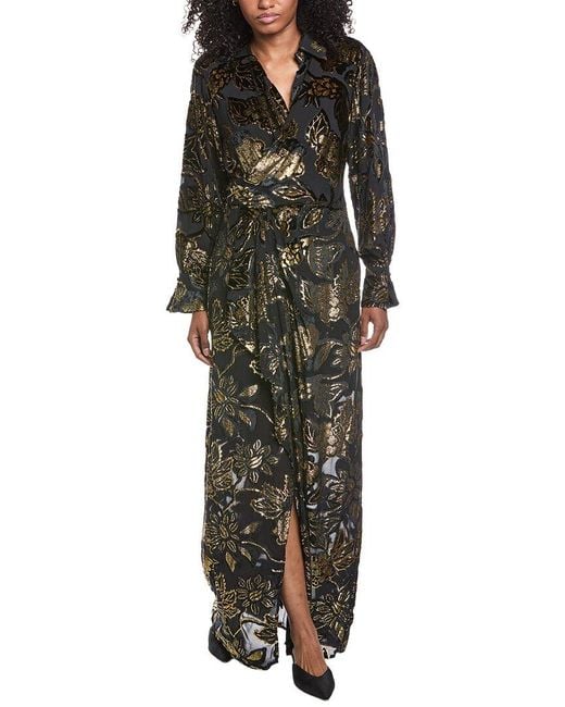 Jonathan Simkhai Black Marzia Draped Front Gown