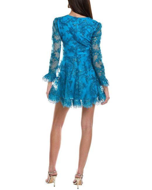 HELSI Blue Lily Lace Mini Dress