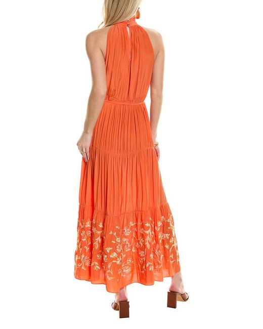 Ramy Brook Orange Kahlil Maxi Dress