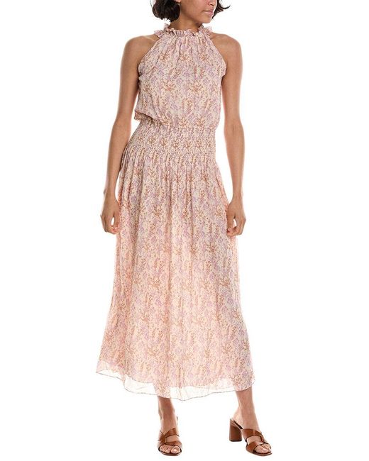 Vanessa Bruno Pink Amelys Silk-blend Maxi Dress