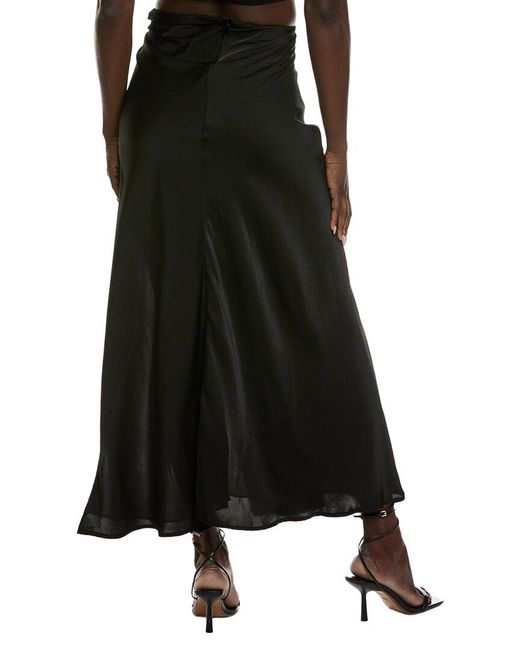 Bardot Black Dylan Split Front Maxi Skirt