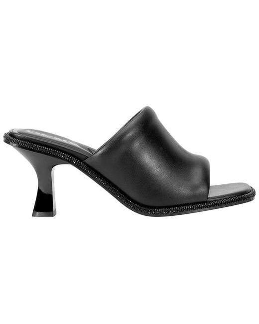 DKNY Black Reading Sandal Mule