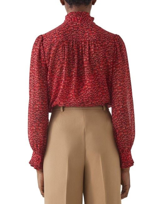L.K.Bennett Red Suzette Blouse