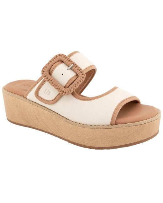 Gentle Souls Metallic Vadylin Leather Sandal