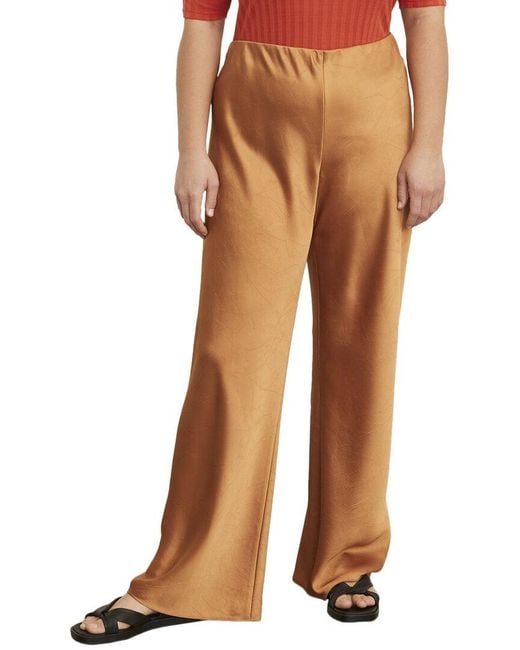 Vince Brown Satin Bias Pant