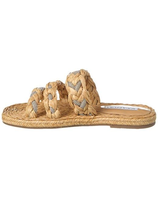 Aquazzura Metallic Costiera Espadrille Sandal