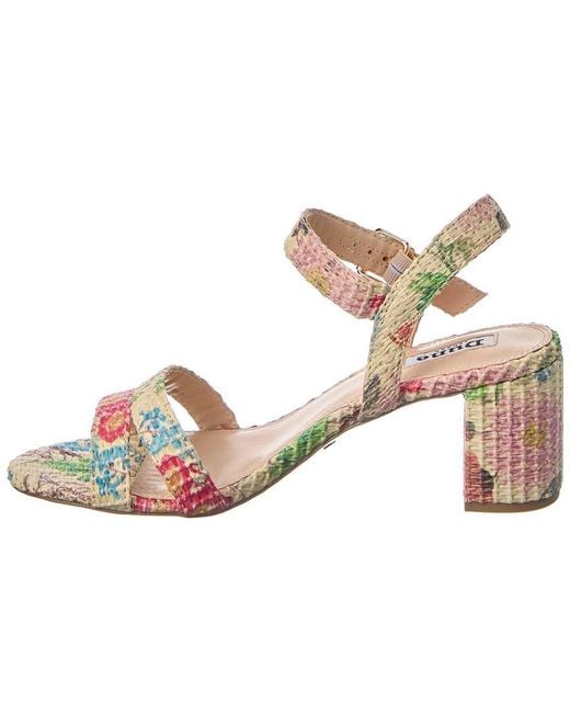 Dune Pink Merisa Raffia Sandal