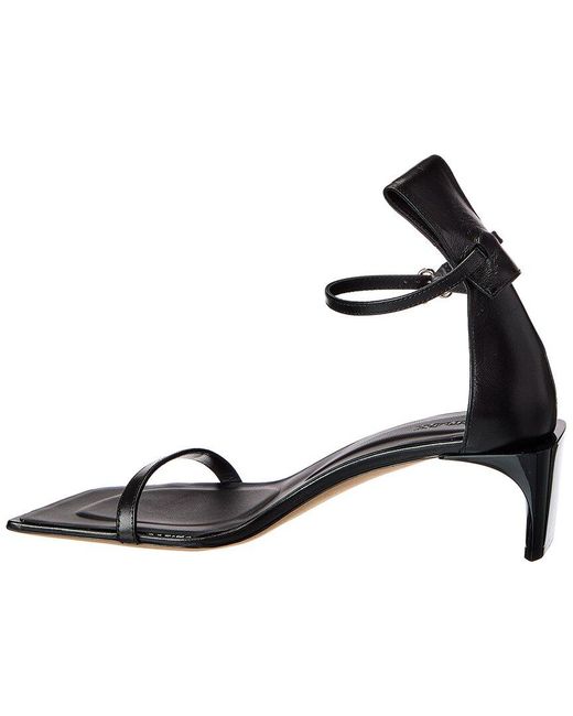 Sportmax Black Vadius Leather Sandal
