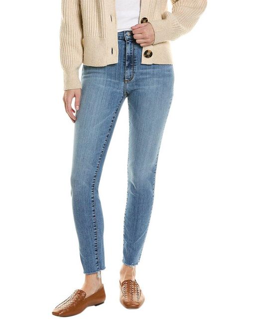 Black Orchid Blue Carmen High Rise Ankle Fray Blast From Jean