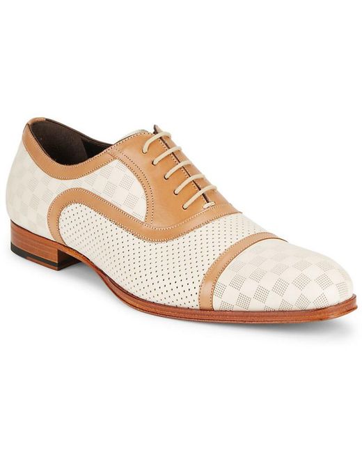 Mezlan Multicolor Two-tone Leather Shoes for men