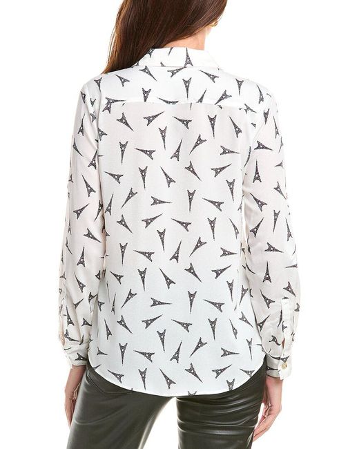 Karl Lagerfeld White Whimsical Blouse