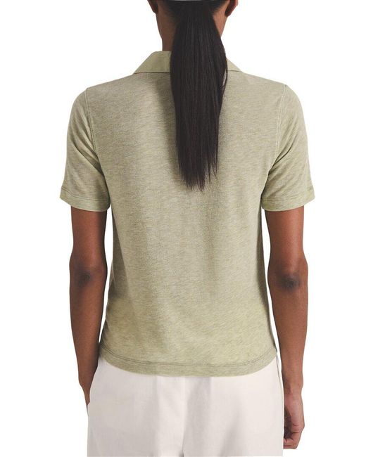 Reiss Green Wren Fitted Cashmere-Blend Polo Shirt
