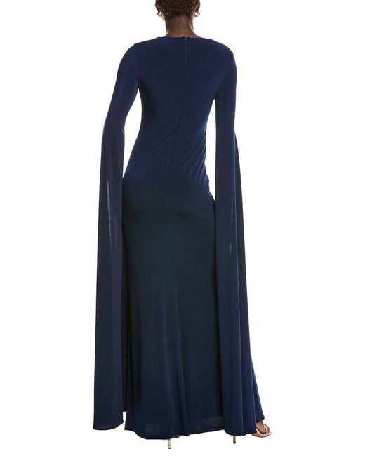 Issue New York Blue Solid Gown