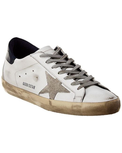 Golden Goose Deluxe Brand White Superstar Leather & Suede Sneaker for men