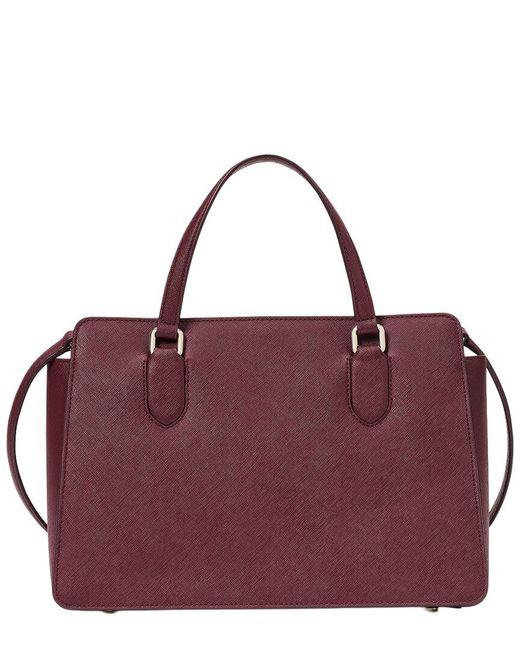 Kate Spade Purple Laurel Way Reese Leather Satchel
