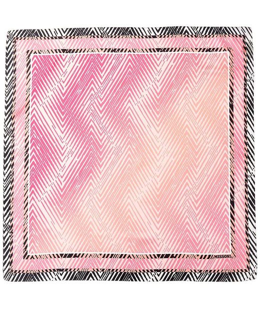 Missoni Pink Silk Scarf