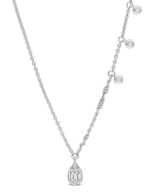 Rina Limor Metallic 14k 0.20 Ct. Tw. Diamond Necklace