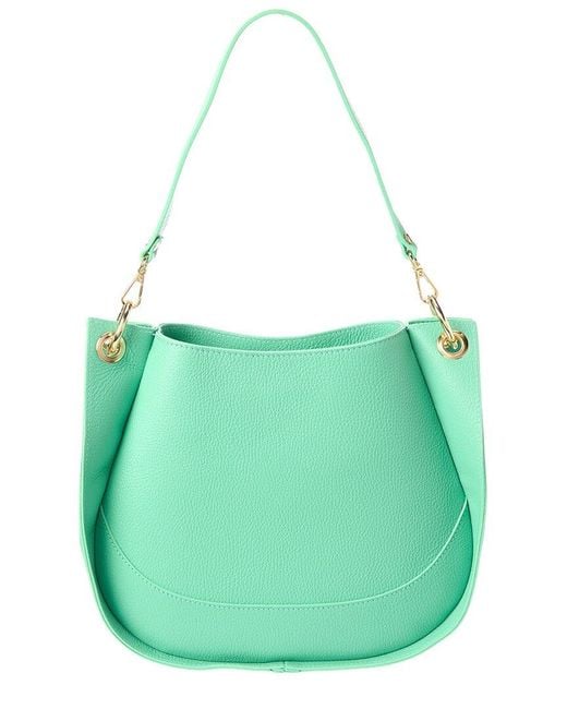 Isabella Rossetti Green Romy27 Leather Tote