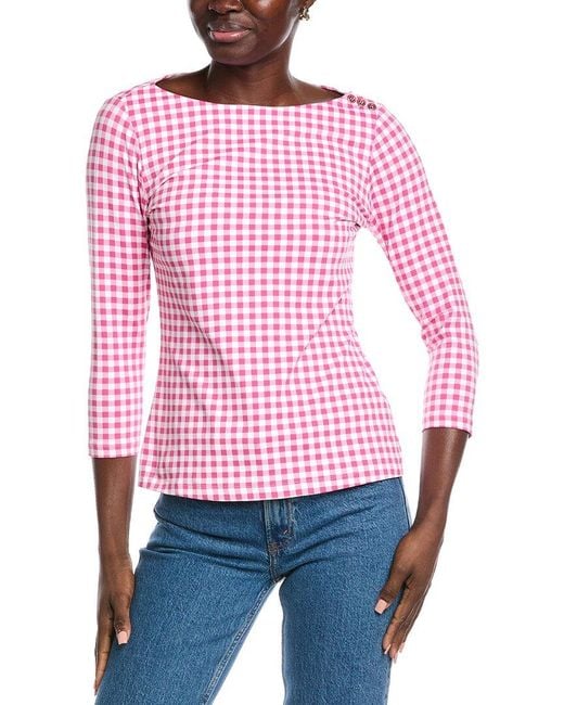 J.McLaughlin Red Wavesong Top