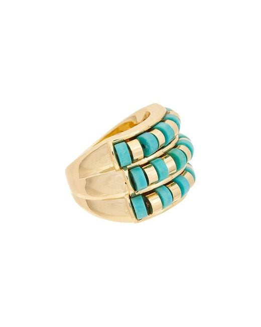 Kenneth Jay Lane White Plated Ring