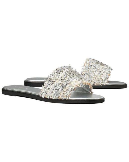Tory Burch White Everly Sandal
