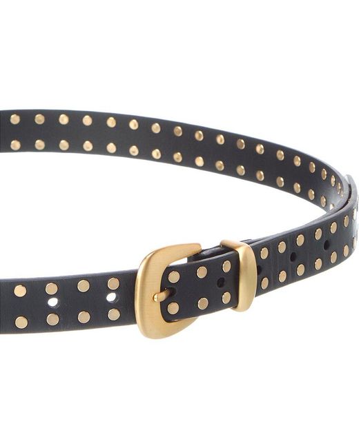 Madewell Multicolor Leather Clean Western Flat Stud Belt