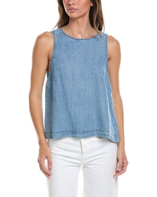 Splendid Blue Woven Shell Tank