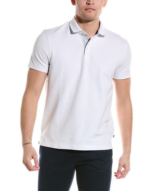 Ted Baker White Monlaco Regular Fit Polo Shirt for men