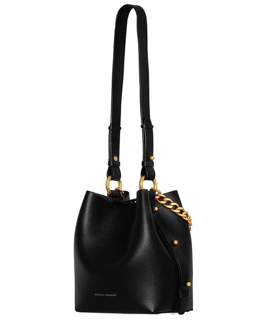 Rebecca Minkoff Black Kate Large Leather Bucket Bag