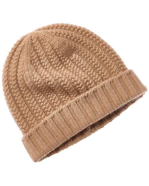 Sofiacashmere Natural Sofiacashmere Chunky Textured Cashmere Hat
