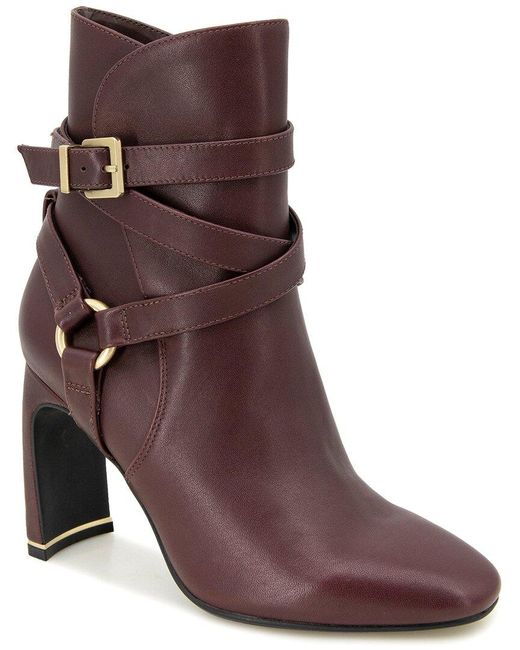 Kenneth Cole Brown Nellie Leather Bootie