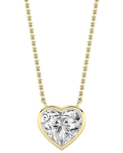 Lab Grown Diamonds Metallic 14K 2.00 Ct. Tw. Lab-Grown Diamond Necklace