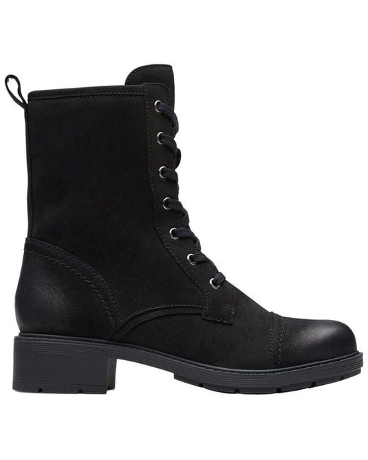 Clarks Collection Black Nubuck Boot