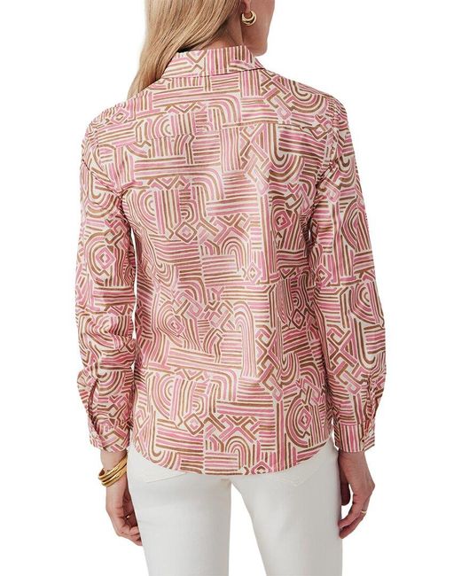 J.McLaughlin Pink J. Mclaughlin Lois Blouse