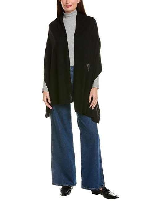 Amicale Cashmere Blue Cashmere & Wool-Blend Wrap