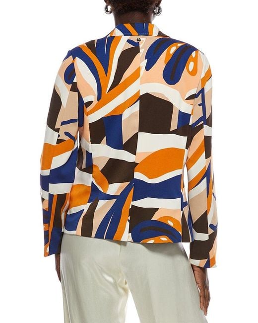 Marc Cain Blue Printed Blazer