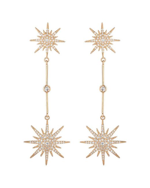 Eye Candy LA White The Luxe Collection Cz Drop Earrings