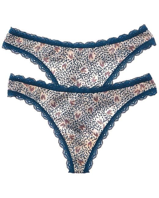 Wacoal Blue B.Tempt'D By 2Pk Inspired Eyelet Thong