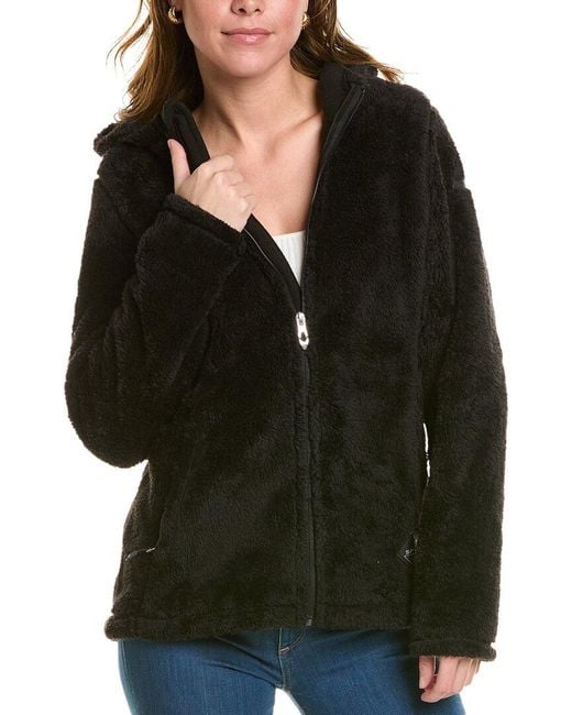 Spyder Nick Shaggy Fleece Full Zip Jacket in Black Lyst