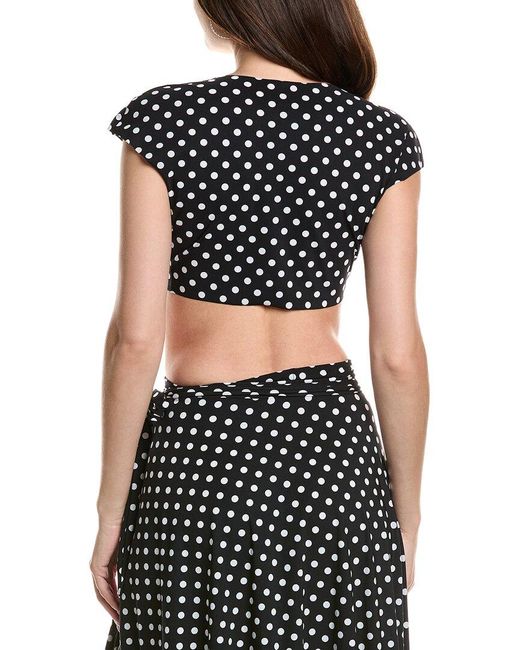 Commando Black Classic Wrap Cover-Up Crop Top