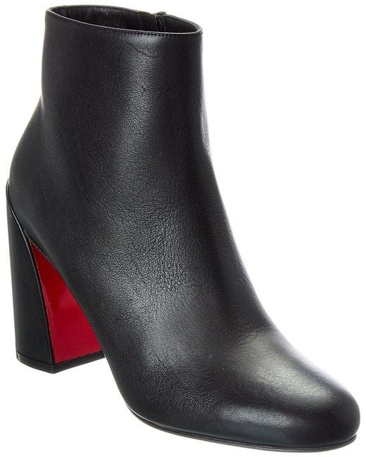 Christian Louboutin Black Jane 85 Leather Bootie