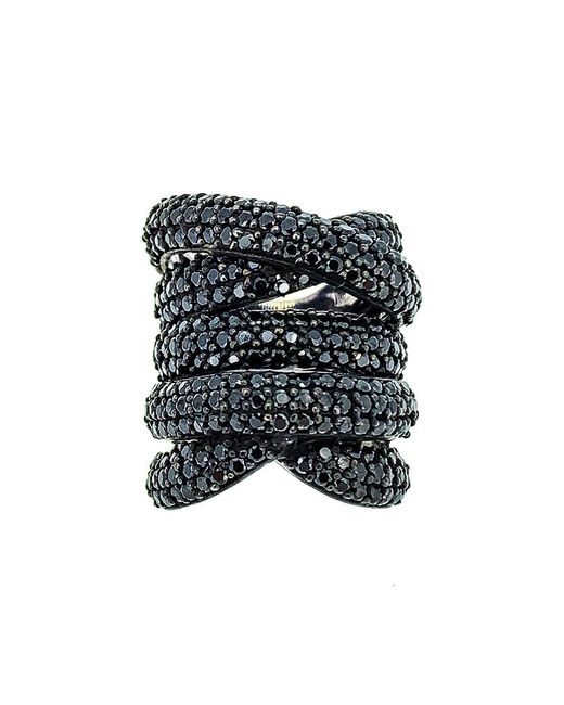Arthur Marder Fine Jewelry Silver Black Spinel Ring