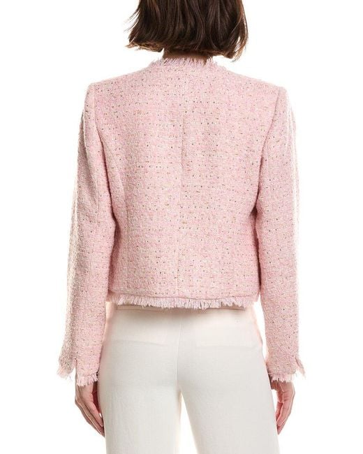 Tahari Pink Crop Jacket