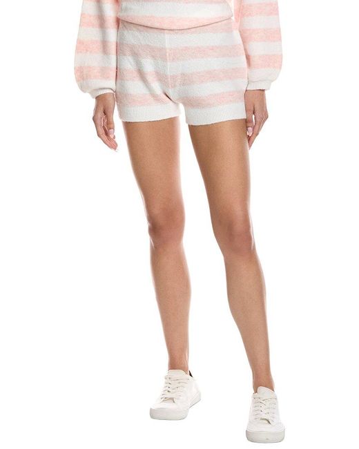 Vintage Havana White Striped Sweater Short