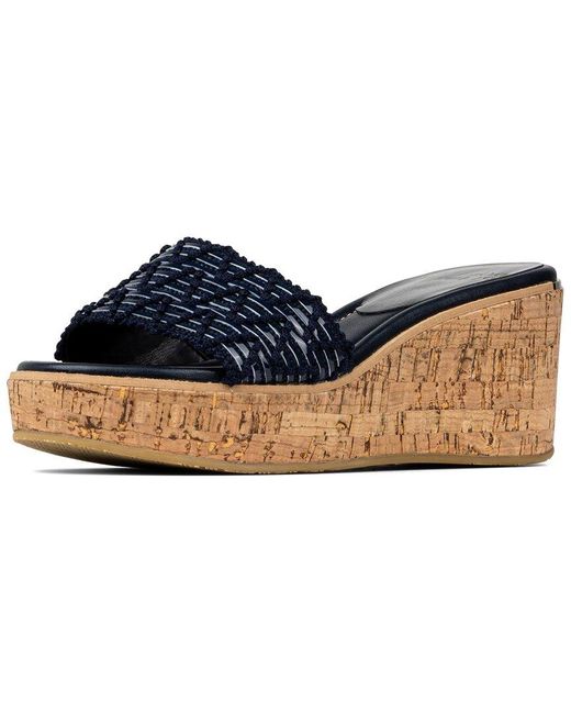 Donald J Pliner Blue Allea Leather Sandal