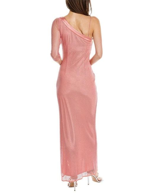 Alice + Olivia Red Michele Maxi Dress