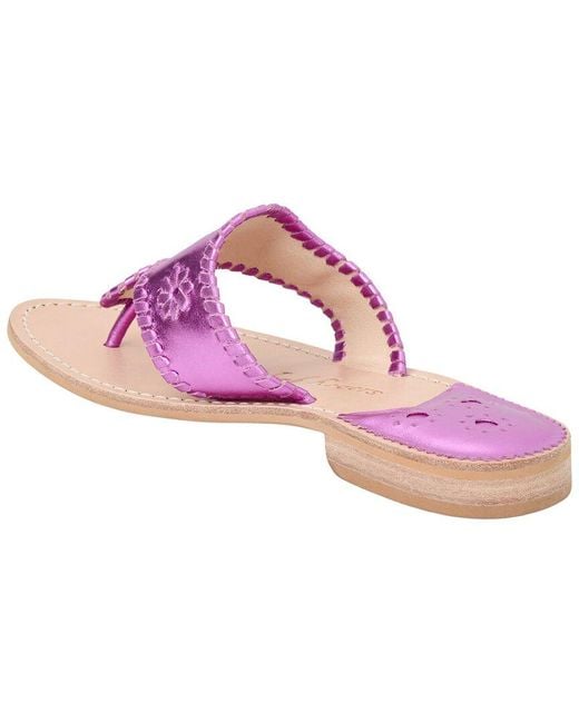 Jack Rogers Pink Jacks Leather Sandal