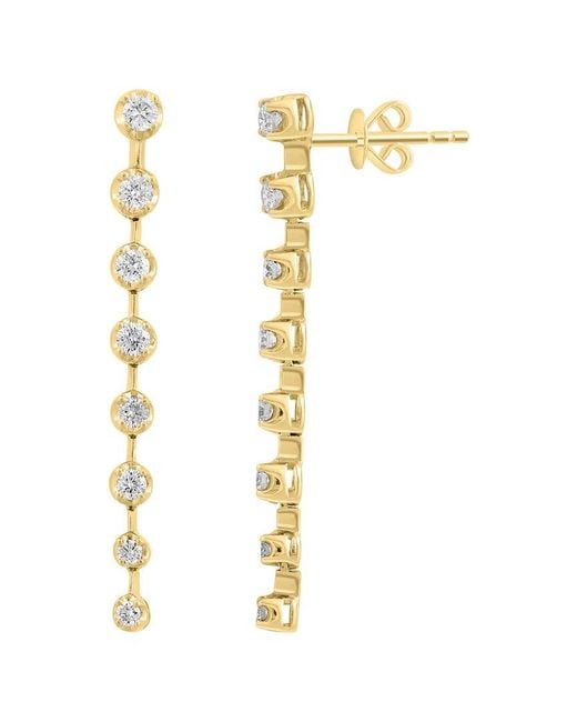Effy Fine Jewelry White 14K 0.69 Ct. Tw. Diamond Earrings